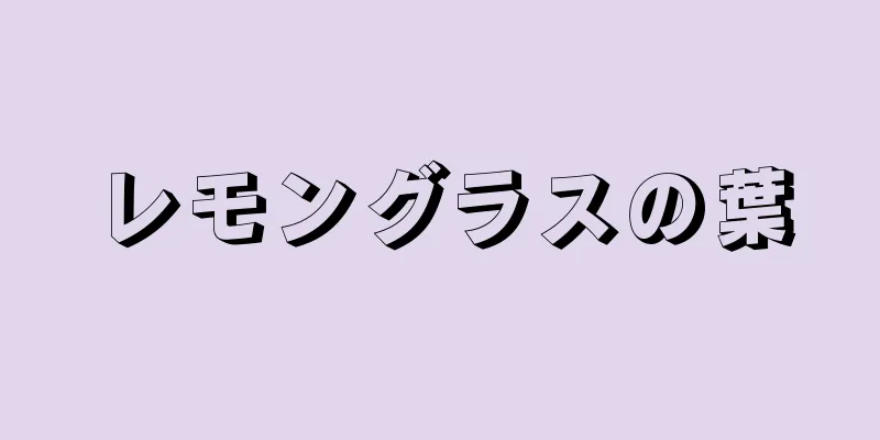 レモングラスの葉