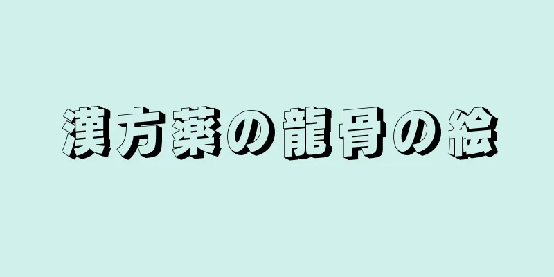 漢方薬の龍骨の絵