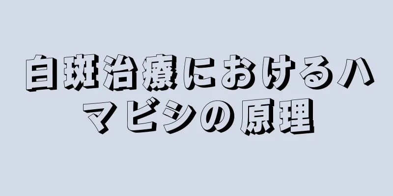 白斑治療におけるハマビシの原理