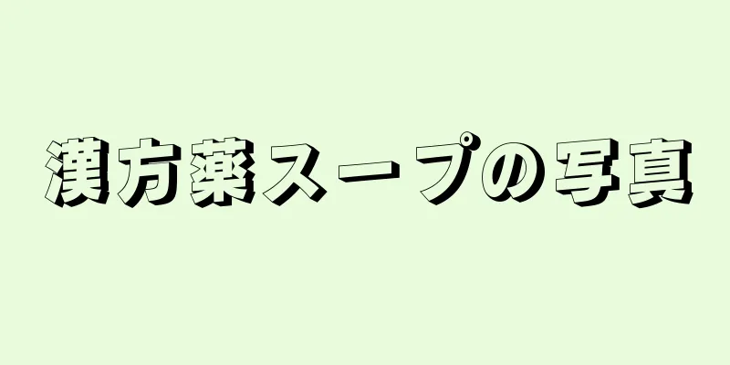 漢方薬スープの写真