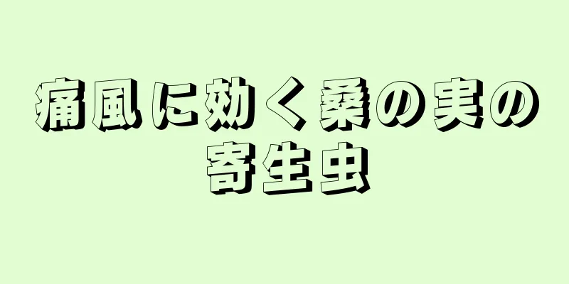 痛風に効く桑の実の寄生虫