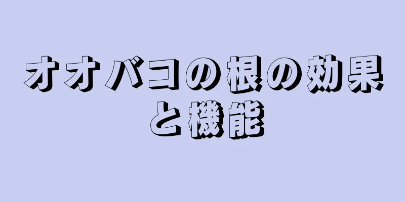 オオバコの根の効果と機能