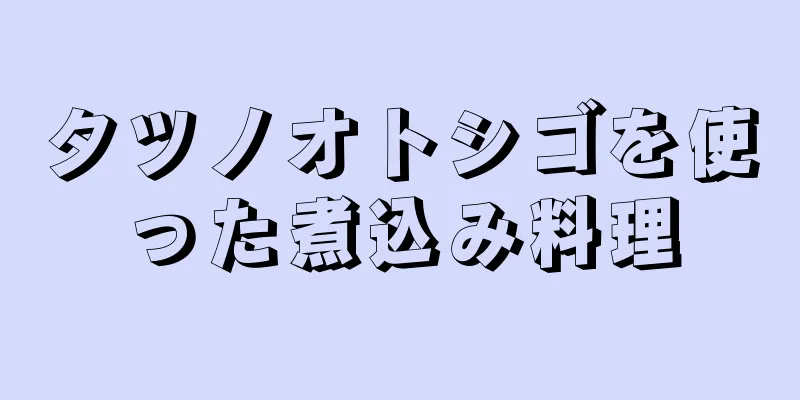 タツノオトシゴを使った煮込み料理