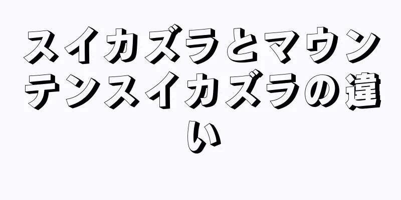 スイカズラとマウンテンスイカズラの違い