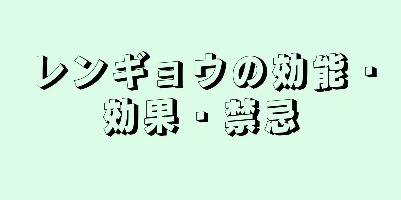 レンギョウの効能・効果・禁忌