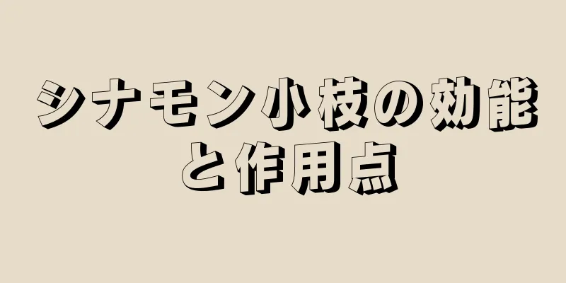 シナモン小枝の効能と作用点