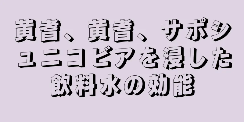 黄耆、黄耆、サポシュニコビアを浸した飲料水の効能