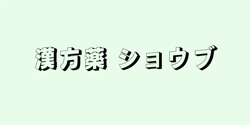 漢方薬 ショウブ