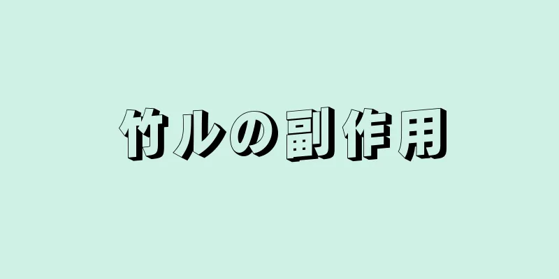 竹ルの副作用