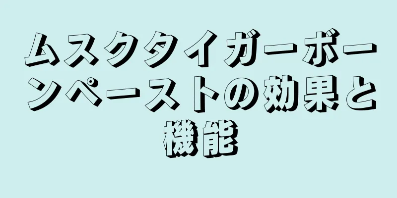 ムスクタイガーボーンペーストの効果と機能