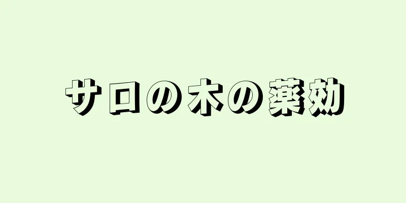 サロの木の薬効