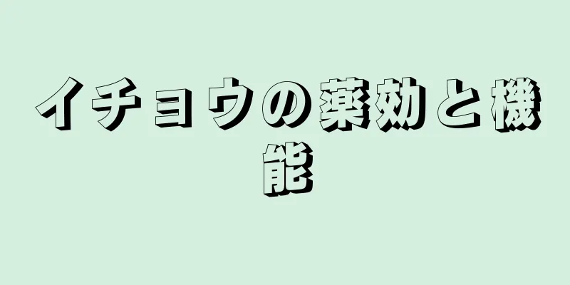 イチョウの薬効と機能