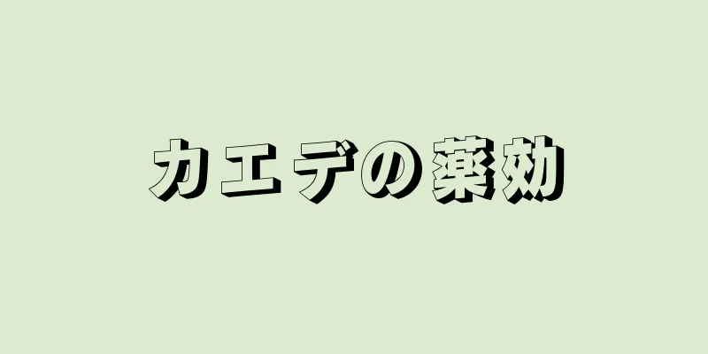 カエデの薬効