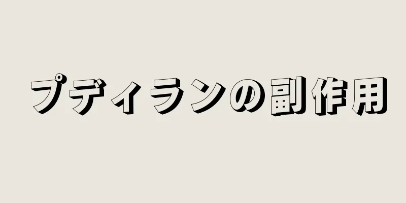 プディランの副作用