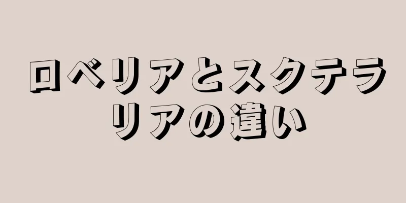 ロベリアとスクテラリアの違い