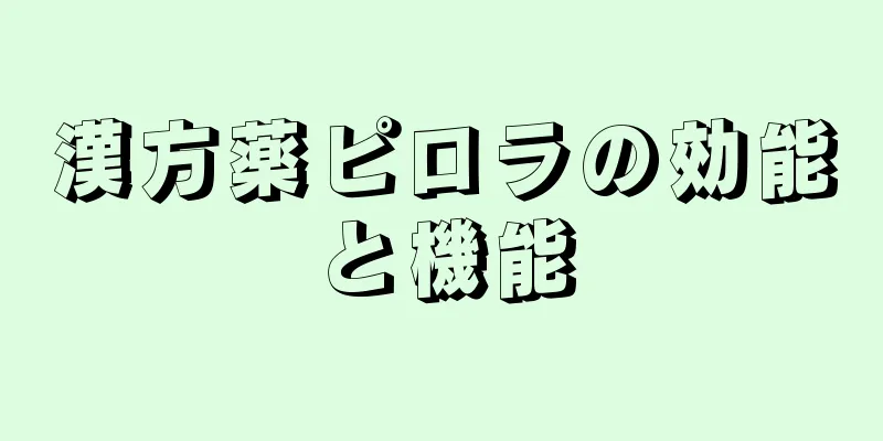 漢方薬ピロラの効能と機能