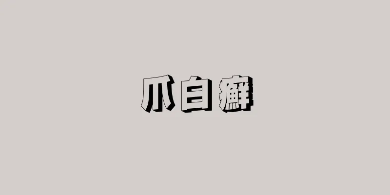 爪白癬