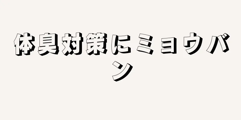 体臭対策にミョウバン