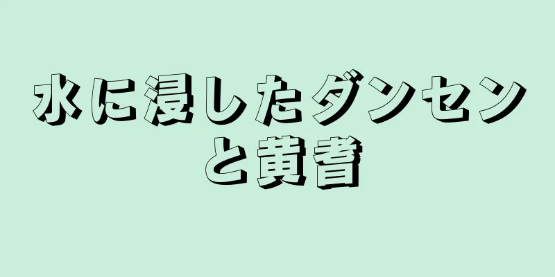水に浸したダンセンと黄耆