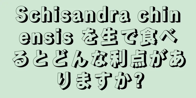 Schisandra chinensis を生で食べるとどんな利点がありますか?
