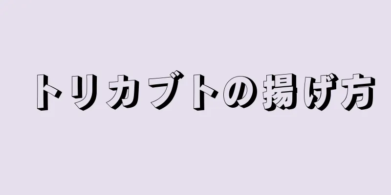 トリカブトの揚げ方