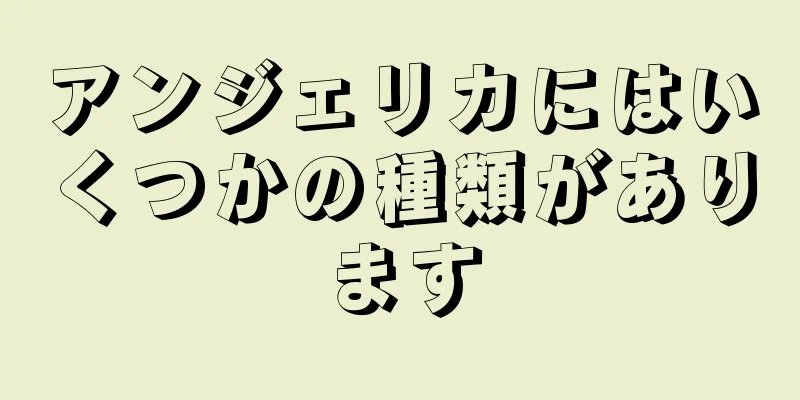 アンジェリカにはいくつかの種類があります