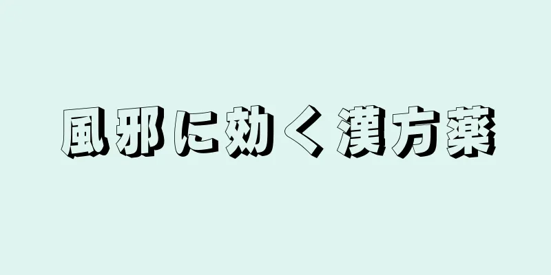 風邪に効く漢方薬