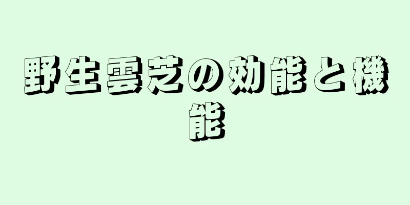 野生雲芝の効能と機能