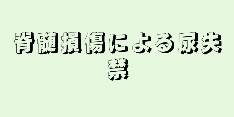 脊髄損傷による尿失禁