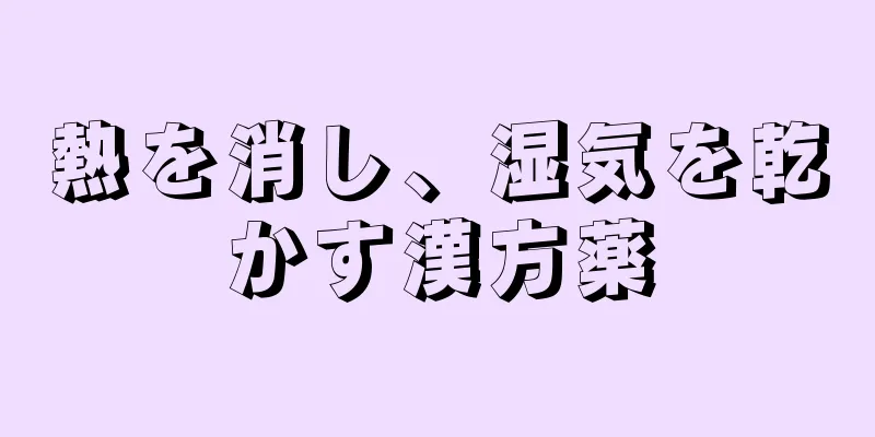 熱を消し、湿気を乾かす漢方薬