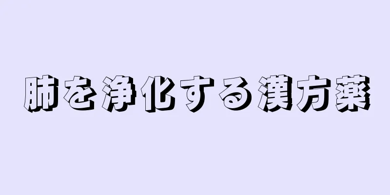 肺を浄化する漢方薬