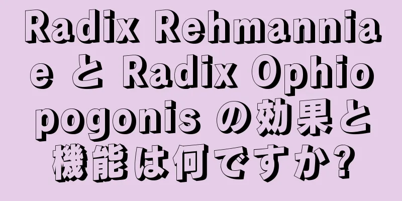Radix Rehmanniae と Radix Ophiopogonis の効果と機能は何ですか?