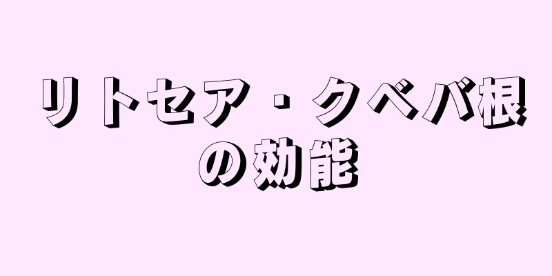 リトセア・クベバ根の効能