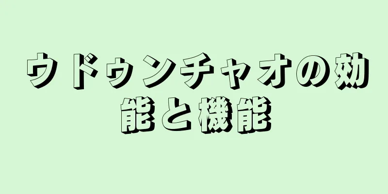 ウドゥンチャオの効能と機能