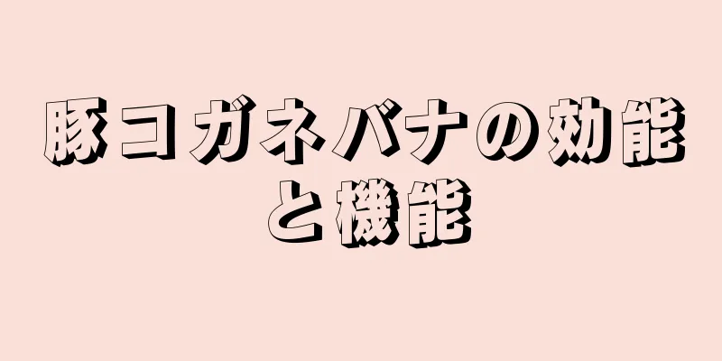 豚コガネバナの効能と機能