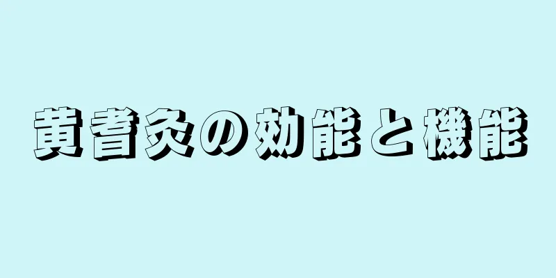 黄耆灸の効能と機能