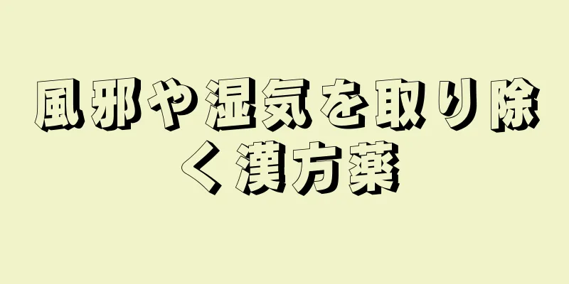 風邪や湿気を取り除く漢方薬