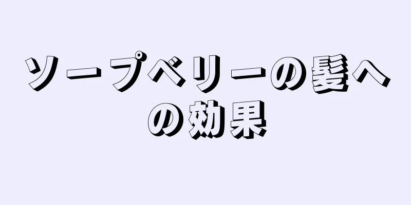 ソープベリーの髪への効果