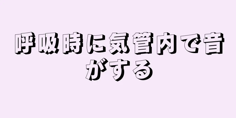 呼吸時に気管内で音がする
