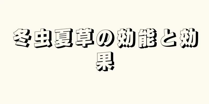 冬虫夏草の効能と効果