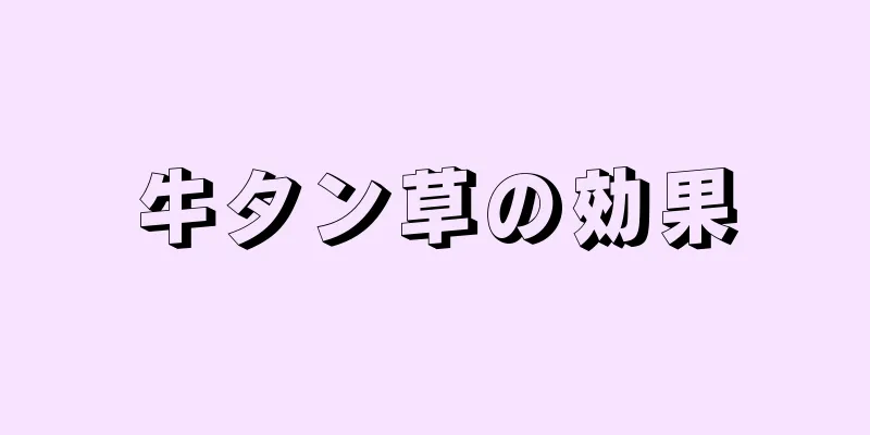 牛タン草の効果