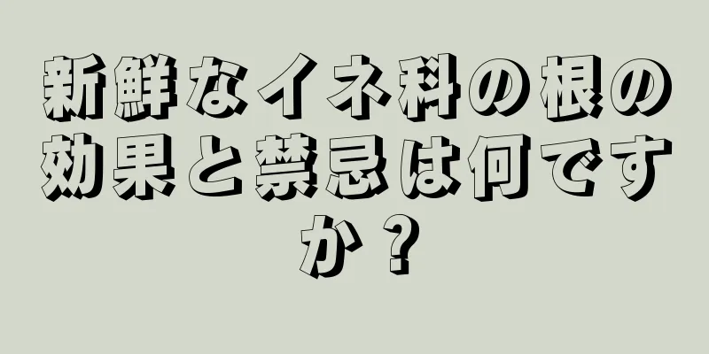 新鮮なイネ科の根の効果と禁忌は何ですか？