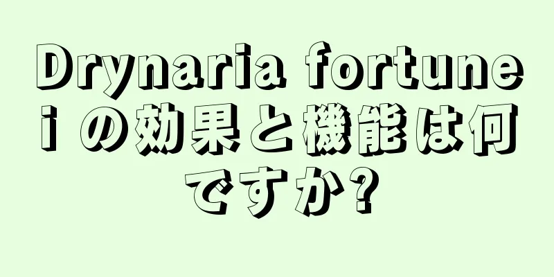 Drynaria fortunei の効果と機能は何ですか?