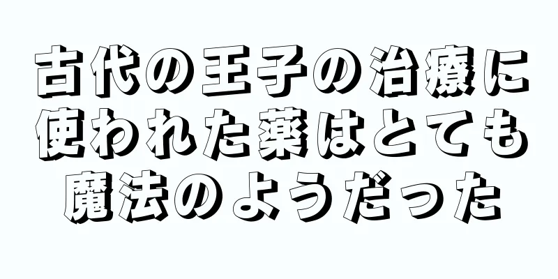 古代の王子の治療に使われた薬はとても魔法のようだった