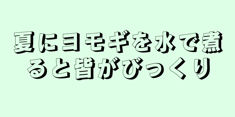 夏にヨモギを水で煮ると皆がびっくり