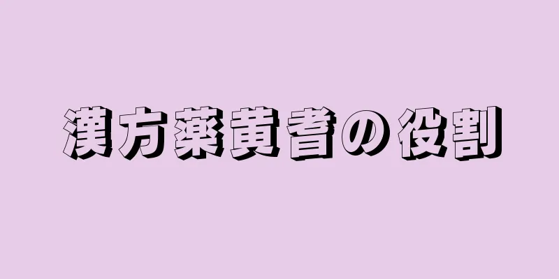 漢方薬黄耆の役割