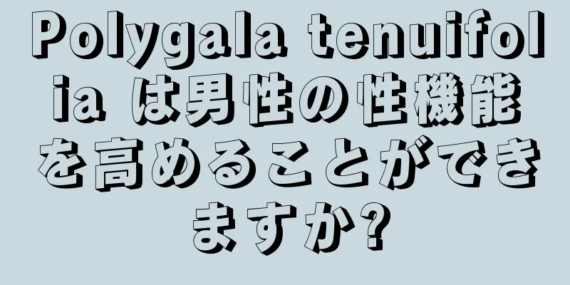 Polygala tenuifolia は男性の性機能を高めることができますか?