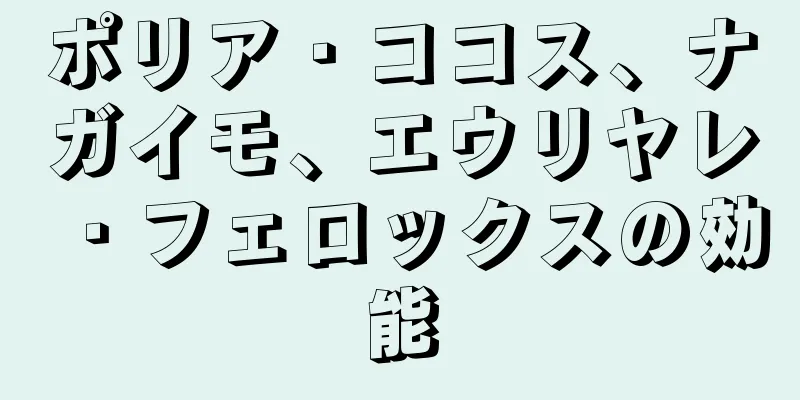 ポリア・ココス、ナガイモ、エウリヤレ・フェロックスの効能