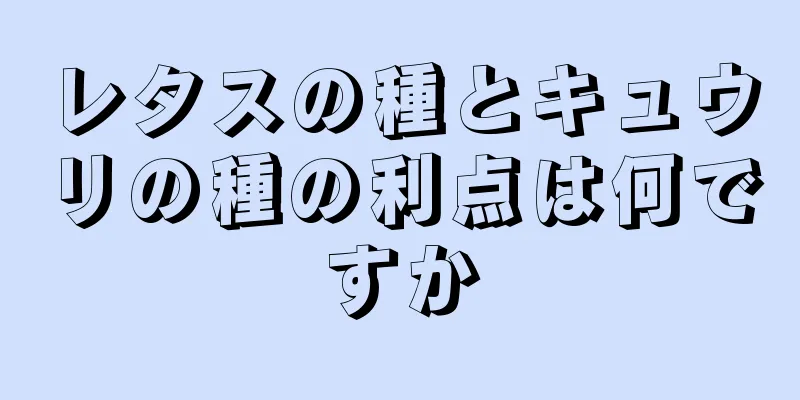 レタスの種とキュウリの種の利点は何ですか