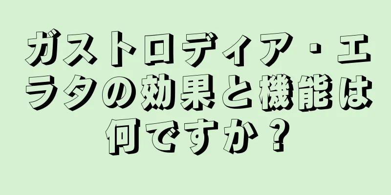 ガストロディア・エラタの効果と機能は何ですか？
